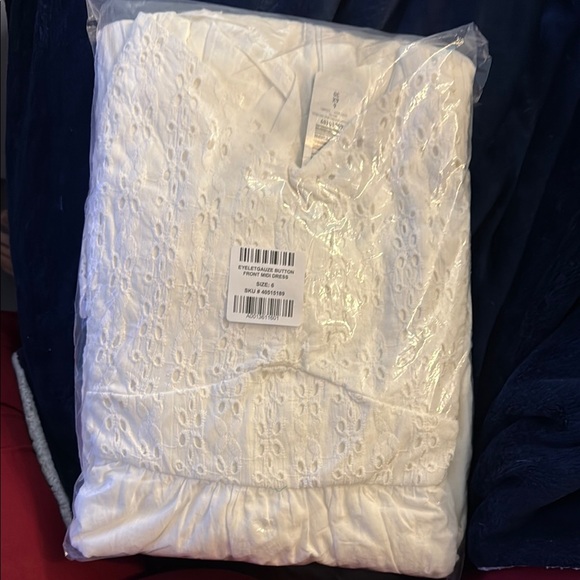 TORRID SIZE 6 Festi Eyelet & Gauze Button Front Midi Dress - Picture 2 of 4